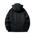 thumbnail image 6 of CHCNHAC Tech Jackets for Men Lightweight Waterproof Sunscreen Raincoats with Pockets Outdoor Casual Shell Jacket for Camping Hiking Travelling Black L, 6 of 6