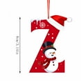 thumbnail image 2 of 2D Acrylic Christmas Tree 26 Letter Pendant Decorative Gift Family Christmas Party Pendants, 2 of 6