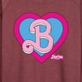 thumbnail image 3 of Barbie the Movie - Heart Crest - Women's Lightweight French Terry Pullover, 3 of 6