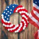 thumbnail image 5 of Independence Day Wreath Patriotic Wreath Front Door Wreath Door Hanging Independence Day Decorations Flag Wreath, 5 of 6