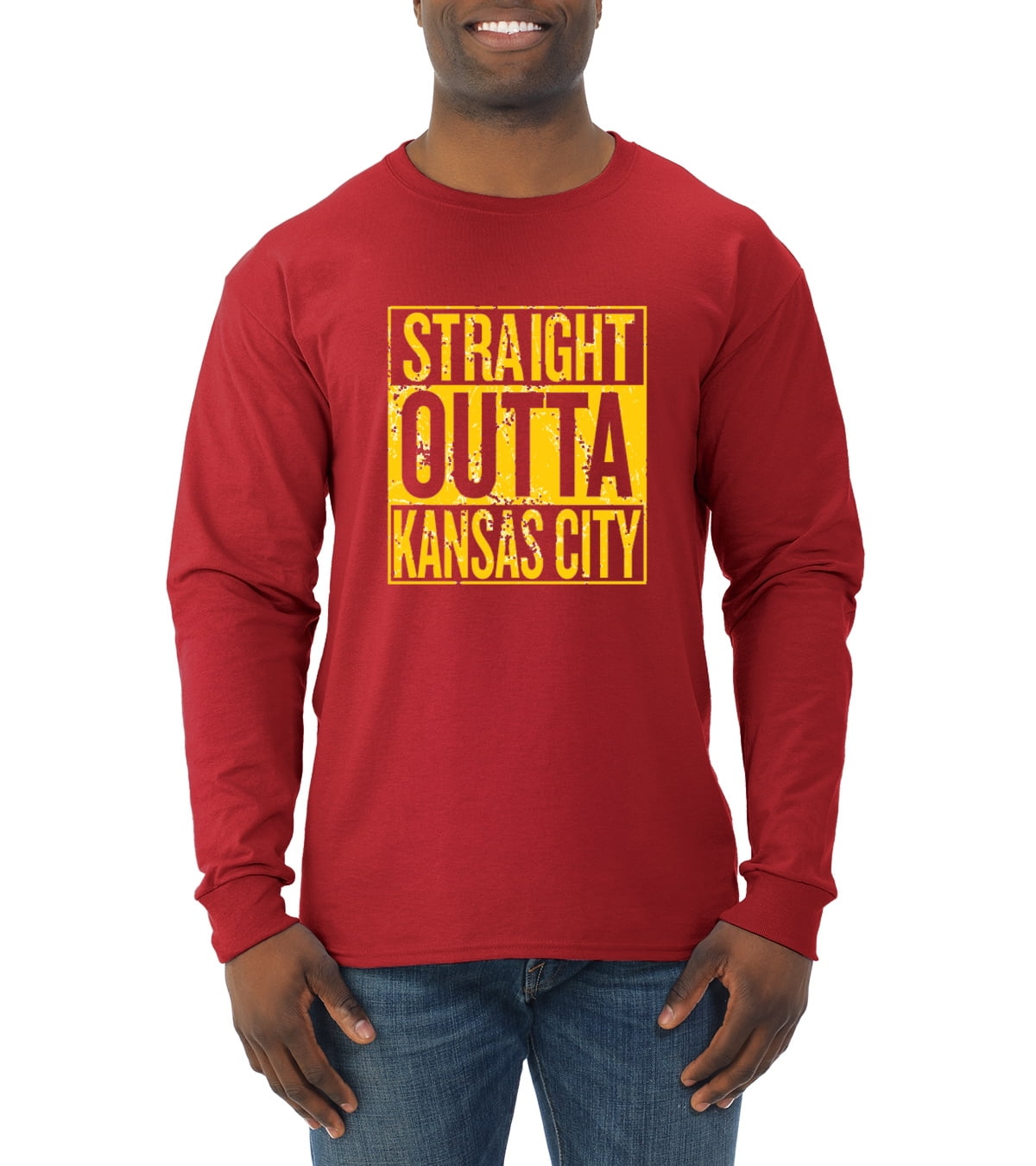 Straight Outta Redskins Nation Men's Football T-shirt Black Color