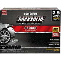 Black, RockSolid Polycuramine Garage Floor Coating Kit, 152 oz