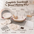 thumbnail image 3 of YEERSWAG Sourdough Bread Baking Kit with 9"| Round & 10" Oval Banneton Proofing Baskets, Complete Bread Making Set with Dough Whisk, Bread Lame, Silicone Sling, Scrapers & Scoring Stencils, 3 of 9