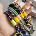 thumbnail image 5 of Universal Portable Candy Colors Nylon Phone Case Strap Keychain Hanging Rope Phone Lanyard Anti-lost Rope Phone Wrist Straps DARK BLUE, 5 of 8