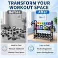 thumbnail image 7 of Gijjgole 3 Tier Adjustable Dumbbell Rack-Heavy-Duty 450LB Capacity Weight Storage Stand for Dumbbells, Space-Saving Weight Rack for Home Gym Organizer (Rack Only), 7 of 7