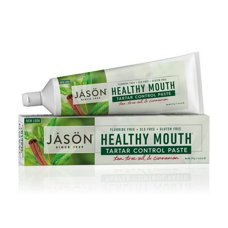 JASON Healthy Mouth Tartar Control Fluoride-Free Toothpaste, 4.2 Ounce