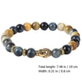 thumbnail image 4 of Here's a refined and engaging product description for your **Beaded Stretch **:\n\n \n\n✨ **Elegant Beaded Stretch with Natural Buddha Charm – A Perfect, 4 of 5