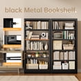 thumbnail image 3 of Hanyu 5-Tier Metal Bookcase with Adjustable Shelves & Book Stopper, 3 of 7