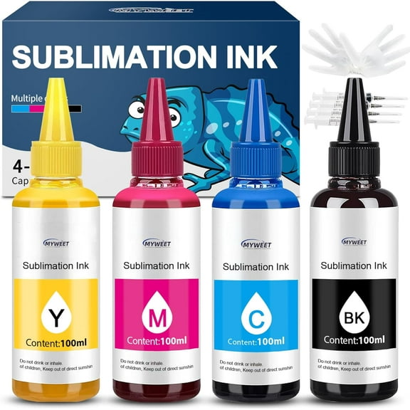 Sublimation Ink 400ml - Compatible with Sublimation Printers WF 3820 4820 7710 7210 7720 ET 2803 2800 2720 4800 2850 2760 3760 XP15000 XP7100 C88