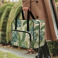 thumbnail image 3 of ZIATUBLE Palm Leaves Portable Padded Storage Large Capacity Sewing Machine Cases Easy to Clean Sewing Machine Carrying Case Tote Bag Lightweight Sewing Machine Accessories Storage Box, 3 of 7