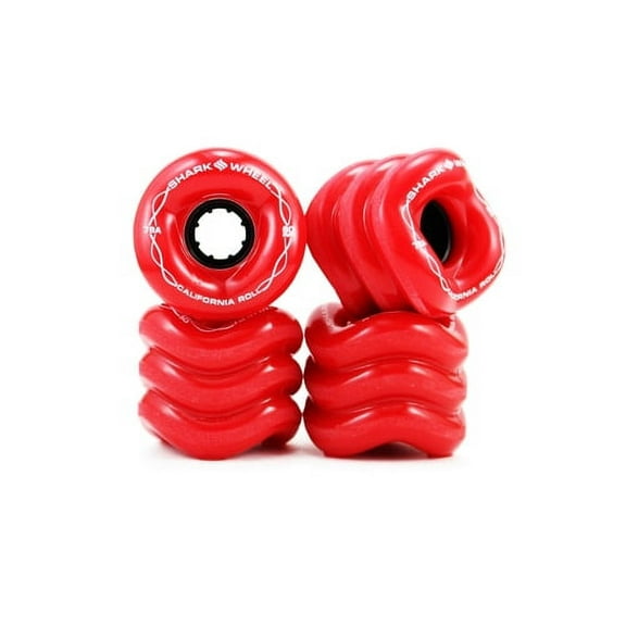 Shark Wheel 60mm, 78a Red California Roll Skateboard Wheels