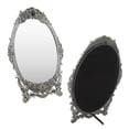 thumbnail image 4 of Retro Desktop Makeup Mirror, Desktop Makeup Mirror Practical Convenient Oval  For Dressers For Gift Copper, 4 of 8