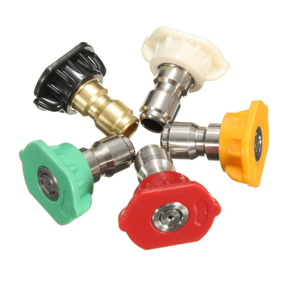 MATCC 5 Pack Pressure Washer Spray Nozzles Tip Set, Multiple Degrees