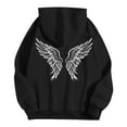thumbnail image 3 of Angel Wing Hoodie for Men Women Fall Winter Long Sleeve Graphic Hooded Sweatshirt with Pockets Pullover Top, 3 of 8