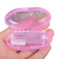 thumbnail image 1 of Kids Baby Infant Soft Silicone Finger Toothbrush Teeth Rubber Massager Brush with Box, 1 of 4