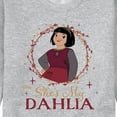 thumbnail image 3 of Disney Wish - She's My Dahlia - Men's Crew Neck Fleece Pullover, 3 of 5