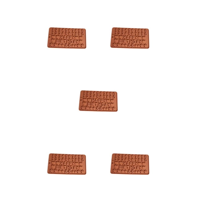 Bewildely Molde de silicona para hornear Molde de chocolate Herramienta de decoración Moldes de fondant Type5 NO5