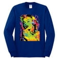 thumbnail image 2 of Wild Bobby, Colorful Woman Marilyn Monroe Pop Culture Mens Long Sleeve Shirt, Royal, Large, 2 of 3