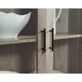 thumbnail image 7 of Gramercy Way Home Source Corner Storage Cabinet in Grey Wash with Glass Doors, 7 of 7