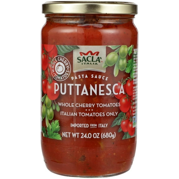 Sacla Cherry Tomatoes with Olives 24 oz (Pack of 6)