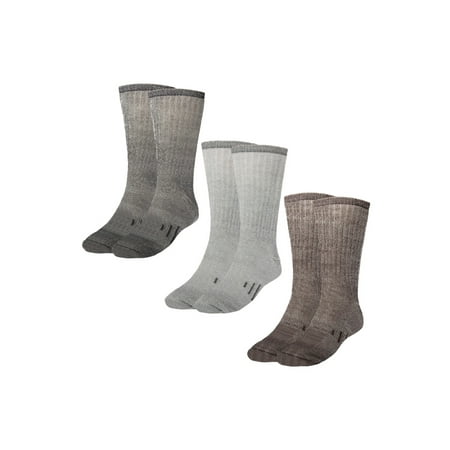 

DG Hill 3 Pairs Warm Mid-Calf Thermal 80% Merino Wool Socks for Women