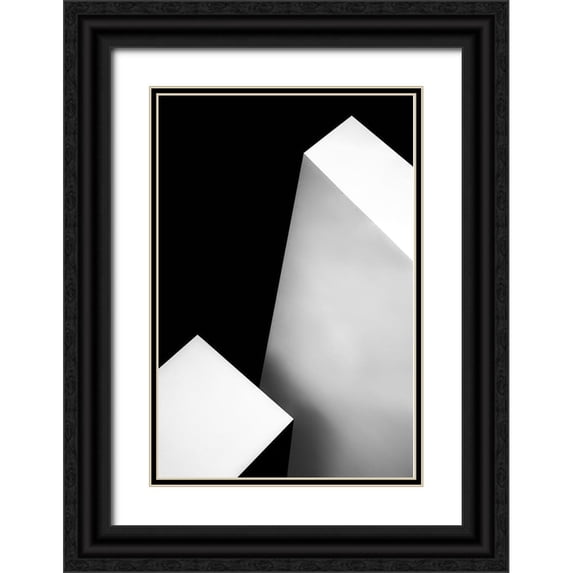 Claes, Gilbert 23x32 Black Ornate Wood Framed with Double Matting Museum Art Print Titled - NerO BiancO