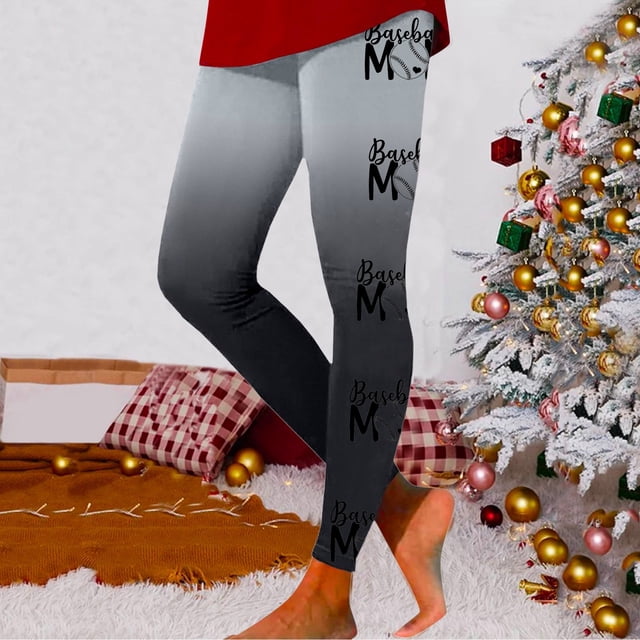 MKLEKYY Leggings para mujer, leggings con estampado de rugby para mujer, leggings de ejercicio para fitness y levantamiento de pesas, pantalones de yoga