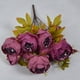 thumbnail image 4 of Ramo de flores de peonía artificial Oficina en casa Decoración floral falsa Boda Ramo de flores de seda, Morado Eigraketly HA7181-02B, 4 of 6