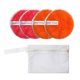 thumbnail image 2 of 4 piezas de desmaquillador suave, suave, desmaquillador facial , Naranja roja Macarena Puff de limpieza facial, 2 of 8