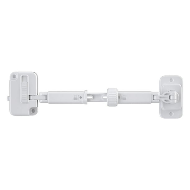 Bloqueo de seguridad para ventanas para bebés, limitador de ventanas a prueba de niños, cajones para puertas, multiusos, 2 blanco