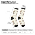 thumbnail image 2 of Daiia Flower Chicken Print Crew Socks – Soft Breathable Long Socks for Men & Women, Moisture-Wicking & Comfortable Daily Wear Socks, One-Size Fits Most (US 5-11), 2 of 6