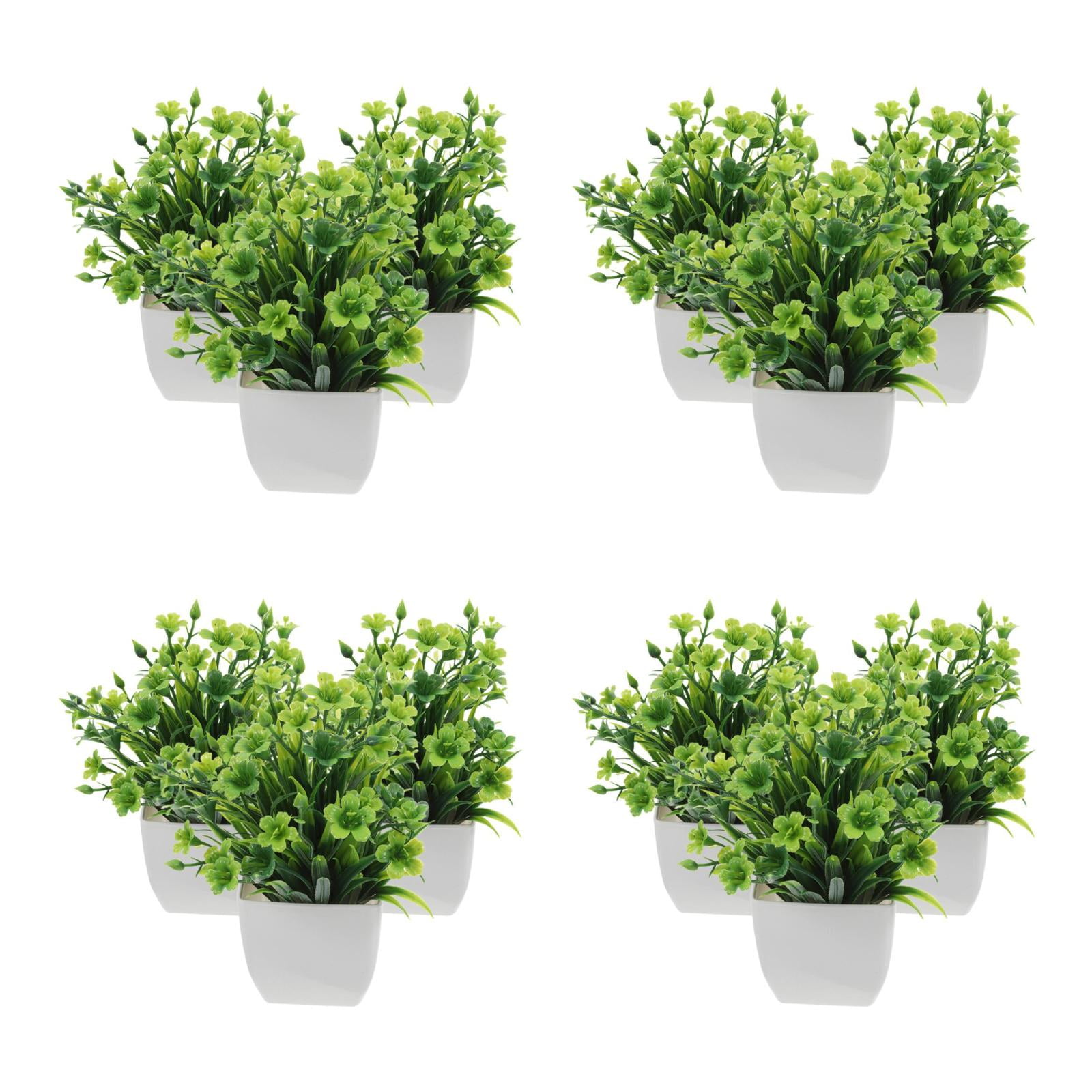 12 pcs  Artificial Greenery Farmhouse Realistic Faux Plants Indoor Decoration Artificial Plants in Pots Fake Green Plants for Living Room Office