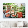 thumbnail image 2 of wall26 Canvas Print Wall Art European Italian Cafe Floral Terrace Nature Wilderness Photography Realism Rustic Scenic Landscape Earth Panorama Colorful for Living Room, Bedroom, Office - 12"x18&, 2 of 5