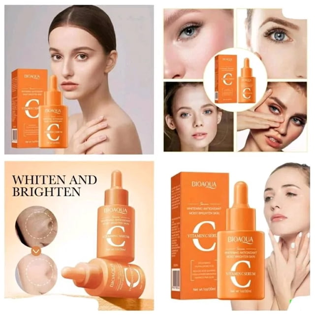 Serum de Vitamina C BIOAQUA - Essence Antioxidante Blanqueador e Iluminador Facial 30ml