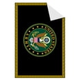 thumbnail image 5 of Ottomanson US ARMY Logo Non-Slip Rubberback 5x7 Machine Washable Area Rug, 5' x 6'6", Black/Yellow, 5 of 6