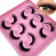 thumbnail image 1 of Pestañas postizas HBZGTLAD, 6 pares, esponjosas, naturales, de visón 3D, 1 of 6