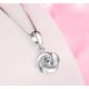 thumbnail image 1 of Collar de plata de ley 925 con colgante de corazón romántico de circón de alta calidad para mujer, joyería de compromiso de boda a la moda, regalo, 1 of 2