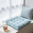 thumbnail image 6 of Plush Chair Cushion, Thick Padding Tufted Chair Pad for Indoor Dining Room and Kitchen Chairs, Soft Seat Cushion for Yoga Office Home Cafe, 15.7"x15.7", 6 of 6
