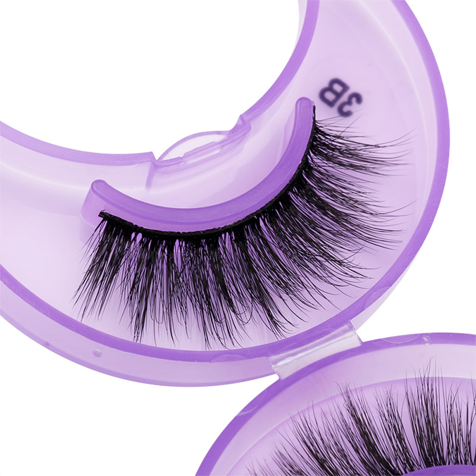 LYU 1 Pair Fake Eyelash Reusable Multiple Layers Natural Effect 3D Faux