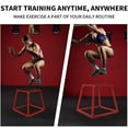 thumbnail image 3 of Steel Plyo Box for Exercise, Plyometric Jumping Box Metal Exercise Step Up Box with Anti-Slip Surface for Home Gym Training, 3 of 6
