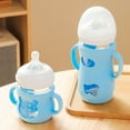 thumbnail image 3 of Hariumiu Silicone Bottle Sleeve with Handle Insulated Cup Sleeve for 4/8 Oz Glass Bottles Drop Protection Anti Breakage Baby Bottle Holder, 3 of 8