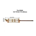 thumbnail image 3 of BotaniNest Chaînes de Pneus pour /suv/camion Chaînes d'Urgence Universelles Réglables Adaptées aux Largeurs de Pneus (175 265mm) Lot de 8, 3 of 7
