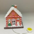 thumbnail image 1 of HOLIDAY TIME 5.3INCH LIGHTED GINGERBREAD HOUSE WITH SNOWMAN, 1 of 4