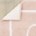 thumbnail image 3 of Mohawk Home Diva High/Low Pile Stain/Fade Resistant Non-Slip Machine Washable Bath Mat, Pink, 1' 8" x 2' 10", 3 of 8