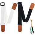 thumbnail image 1 of [Correa de guitarra] Samorillo, paquete de 2 para niños, 1 correa blanca y 1 correa negra, 1 of 5