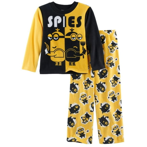 Despicable Me Garçons Sbires 2 Pièces Polaire Pyjama Set