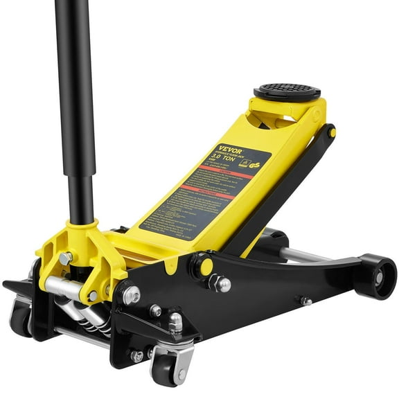 3 Ton Low Profile Heavy Duty Steel Racing Floor Jack Dual Piston Quick Lift Pump 3.35 to 19.69 Inch Lifting Range