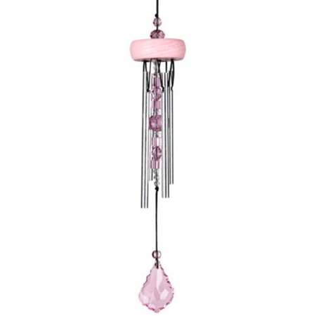 UPC 028375218011 product image for Woodstock Rose Color Gem Drop Wind Chime Outdoor Garden Windchimes GEMRO 10 Inch | upcitemdb.com