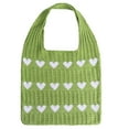 thumbnail image 2 of Spencer Crochet Bags for Women Summer Mesh Beach Tote Bag Knit Hobo Bag Vacation Boho Sling Shoulder Bag, Green, 2 of 9