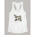 thumbnail image 3 of Les Champignons Racerback Tank Women -Naomi McCavitt Designs, Female Medium, 3 of 4